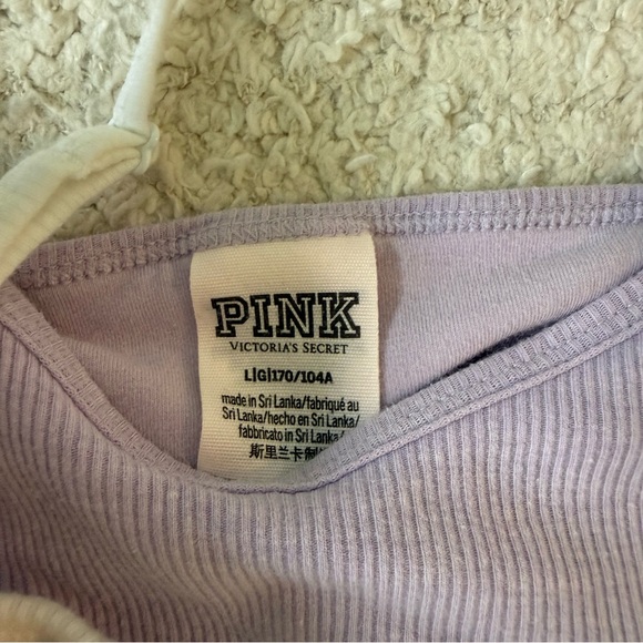 2 Victoria's Secret PINK tanks with built in bras - Picture 3 of 8